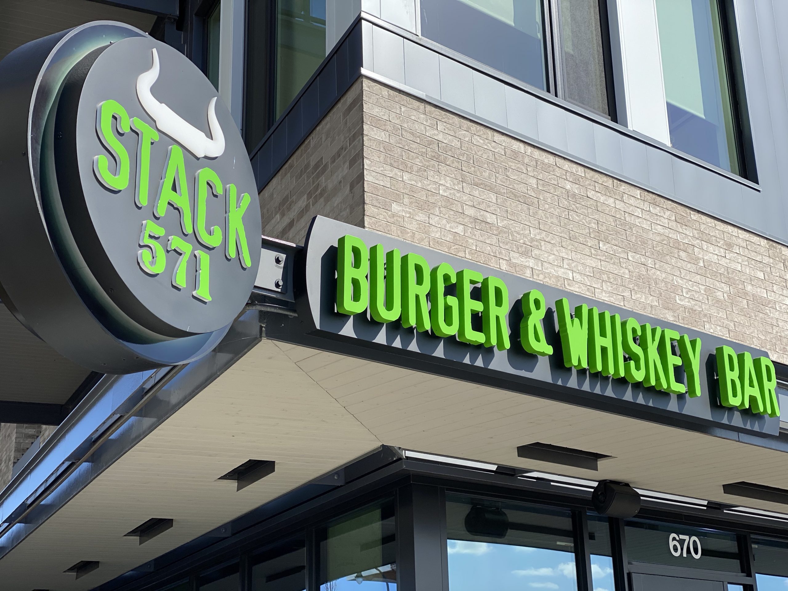Front of Stack 571 Burger & Whiskey Bar